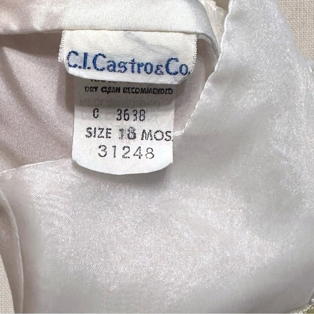 Vintage C.I. Castro & Co. Baby Dress - 18 Months, Made in USA